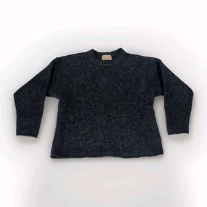 Abercrombie & Fitch The Big Sweater Wool Mens Sz Large Grandpa Fisherman Hole